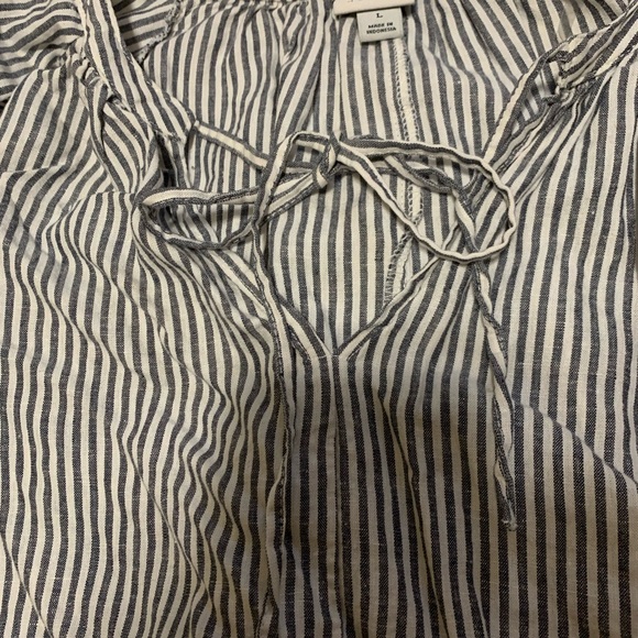 A New Day Striped Blouse (L) - Picture 3 of 5